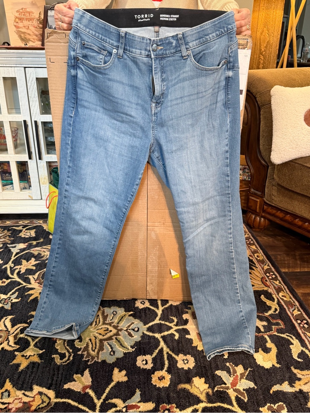 Light Blue Denim Jeans - 14 Tall